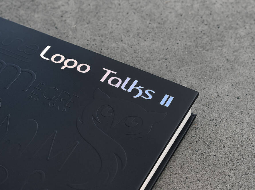 International Logo Talks books feature multiple TMCreation logo creations